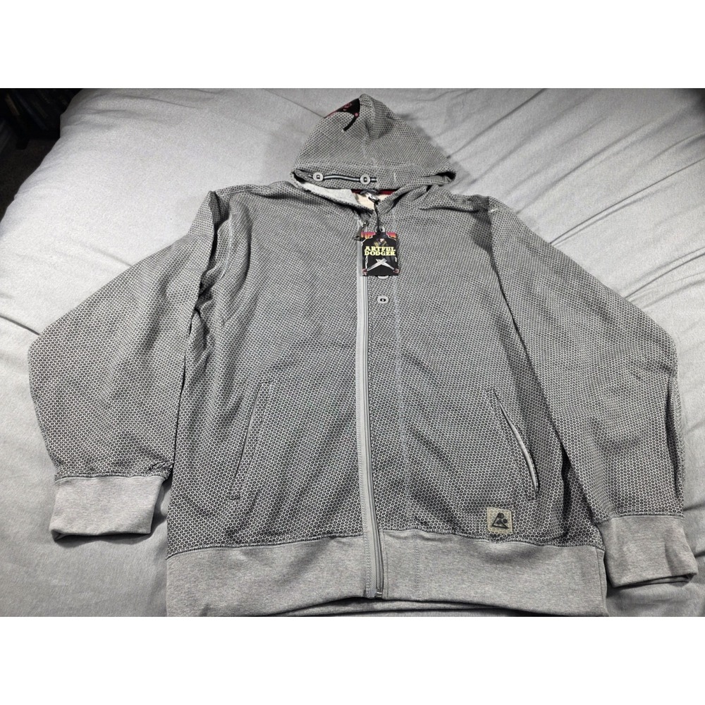 NWT Artful Dodger Deadly Shot Zip Up Hoodie Jacket Streetwear Skater Hip Hop 2XL